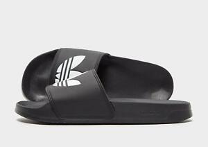 Adidas Originals Adilette Slides ® ( Men Size: UK 7 EUR 40.5 ) Black / White