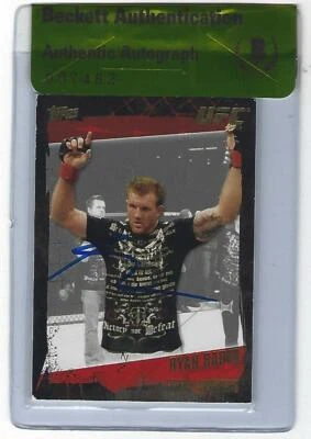 Ryan Bader Signed 2010 Topps UFC Gold Card #32 BAS Beckett COA Autograph 192 144 - Image 1 of 4