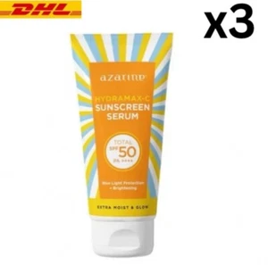 Azarine Hydramax-C Glowing & Moisturising Sunscreen Serum SPF50 PA++++ 40ml x 3 - Picture 1 of 5