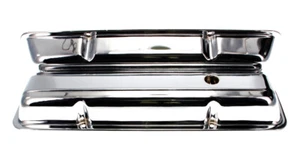Valve Covers Chrome LH/RH Pair 68 Camaro Chevy II Nova Chevelle El Camino - Picture 1 of 2