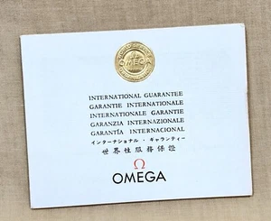 Omega Vintage 70er Jahre Garantie Zertifikat Booklet Speedmaster Seamaster OEM - Bild 1 von 12