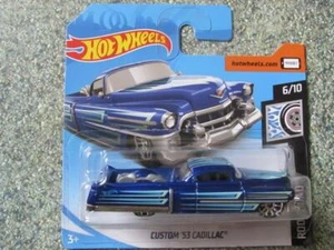 Hot Wheels 2019 #106/250 CUSTOM 1953 CADILLAC blue @E - Picture 1 of 2