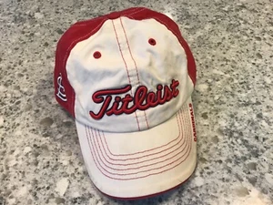 47 Brand Titleist Golf Hat White/Red MLB St. Louis Cardinals Strapback Cap/Hat - Picture 1 of 5