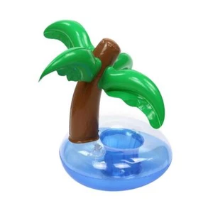 Mini Coconut Tree Inflatable Drink Floating Beverage Cup Holder - Picture 1 of 3