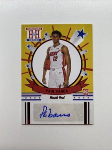 Paul Eboua 2020-21 Panini Chronicles Hometown Heroes Auto RC Red Foil HH-PEB