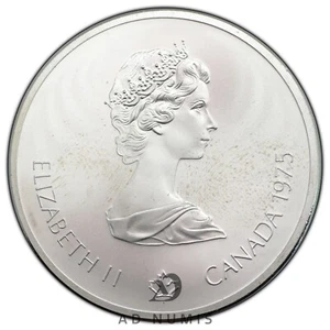 Canadá 10 Dólares 1976 Plata Jo Olympiade Xxi Montreal Setos Moneda Canadiense - Imagen 1 de 2