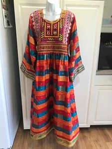 afghan dress for women handmade embroidery colorful - Bild 1 von 12