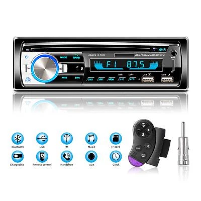 Autoradio Bluetooth vivavoce, Lifelf Radio stereo 4 x 65W 1 ricevitore radio per - Immagine 1 di 4