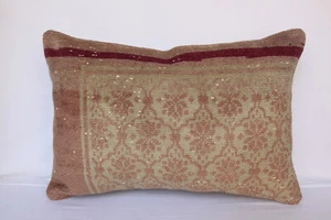 Almohada lumbar 16X24, almohadas vintage, funda de almohada de diseño moderno, funda de cojín - Imagen 1 de 11
