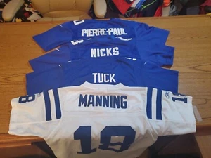 Colts Youth Medium White Manning Tuck Pierre Paul Small Nicks Jersey Lot - Picture 1 of 4