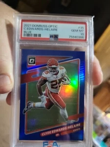 2021 Donruss Optic #35 C.edwards-helaire Blue - Picture 1 of 4