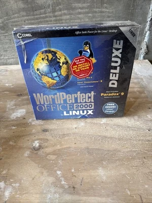 Corel WordPerfect Office 2000 Linux vintage software wow read description NOS - Image 1 of 4