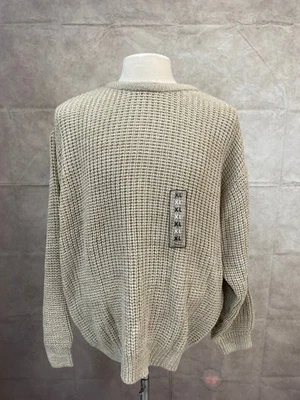 Basic Editions Men's Tan Sweater Pullover Long Sleeve Size XL - Image 1 of 4