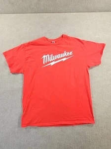 Camiseta Milwaukee Para Hombre Talla XL Extra Grande Rojo Algodón Talla Importa Construcción - Imagen 1 de 8