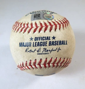 2022 Cincinnati Reds Pirates Game Used White Baseball Jesus Aguilar Line Out 0 - Picture 1 of 3