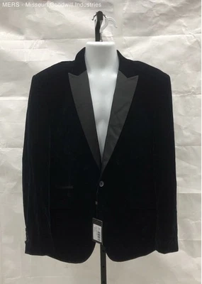 House Of Cavini Men's Navy Slim Fit Rosa Blazer Jacket - Size 46 - Image 1 of 4