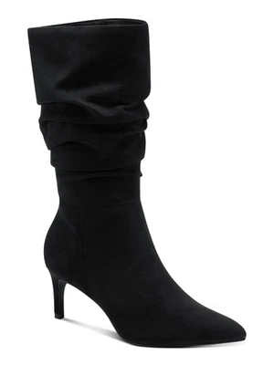 ALFANI Mujer Negro Acolchado Lissa Punta Stiletto Slouch Boot 10 M Foto 1 de 4