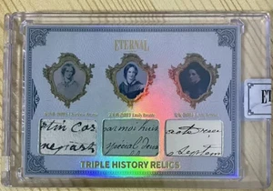 Tarjeta parche carta corte Charlotte Emily Anne Bronte Sisters 2024 Eternal #/D 30/50 - Imagen 1 de 5