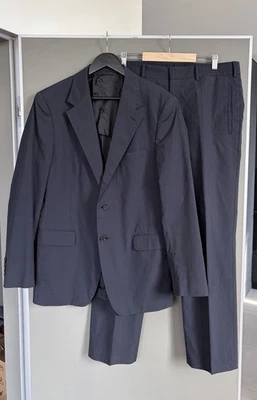 Traje Prada Icónico Azul Rayas Claras Talla 52R Foto 1 de 4