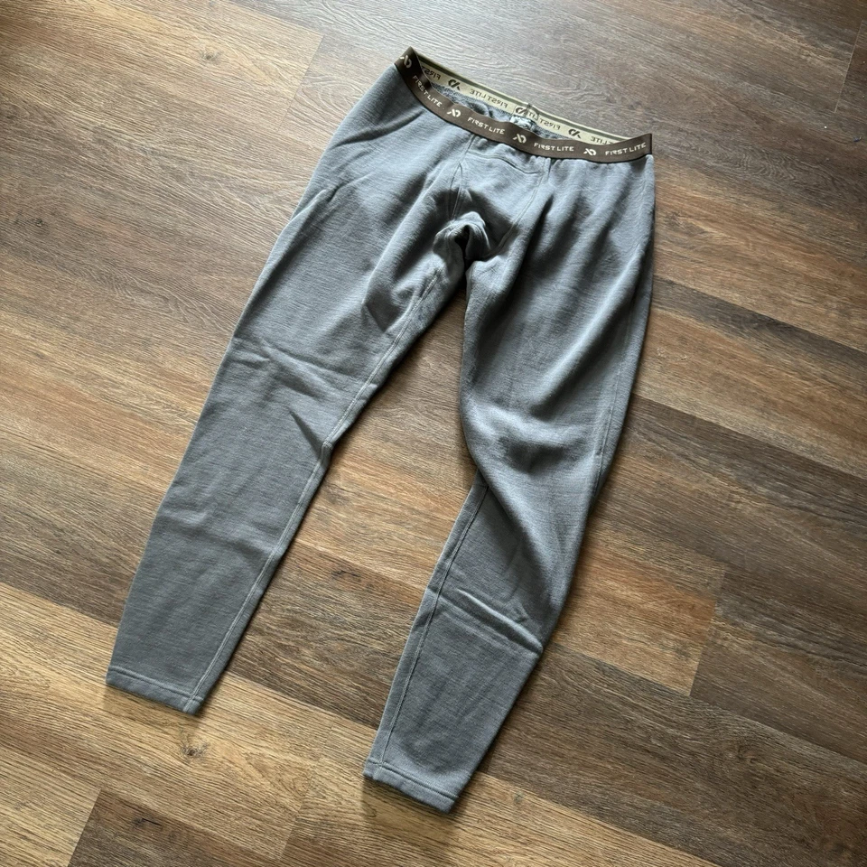 First Lite Furnace Bottoms Base Layer Men’s Sz XL Grey Solid - Image 1 of 4