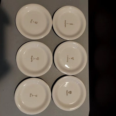 Williams Sonoma Aperitivo Platos Cóctel 6.25" Serie Vino Juego de 6 Variedad Foto 1 de 4