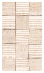 Traditional Vintage Hand Woven Carpet 3'11" x 6'6" Wool Kilim Area Rug - Picture 1 of 9