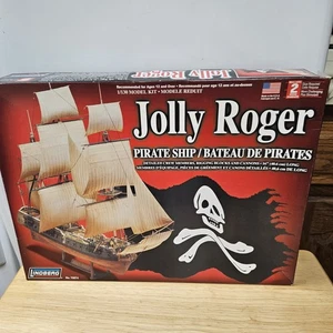 Lindberg Jolly Roger Pirate Ship 1/130 #70874 Open Box Pre-owned Started - Picture 1 of 12