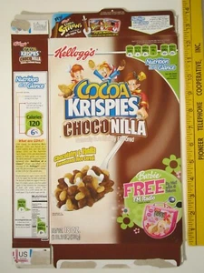 Empty Cereal Box Kellogg's 2008 COCOA KRISPIES  Hot Wheels BARBIE [Z3c7] - Picture 1 of 2