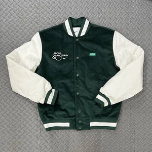 Chaqueta de Pana Nike Talla Mediana Para Hombre Verde Blanca Deporte Santuario Wellness Dept - Imagen 1 de 21