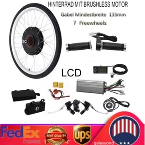 1000W 48V 26" Electric Bicycle Motor Rear Wheel E-Bike Conversion Kit Hub Motor - Picture 1 of 14