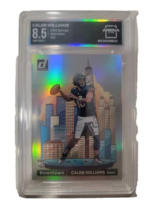 2024 Panini Donruss Downtown Prizm Caleb Williams Rookie RC SSP #21 Arena 8.5 - Picture 1 of 2