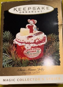 Hallmark Keepsake Christmas Ornament 1994 Chris Mouse Jelly clip on - Picture 1 of 3