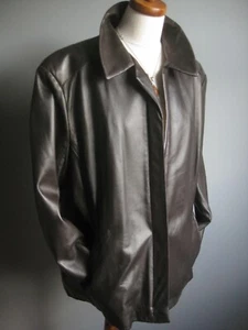 VINTAGE real LEATHER JACKET 20 18 coat soft boyfriend western SHANGRI LA relaxed - Picture 1 of 12