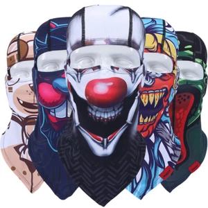 Halloween Ghost Balaclava Skull Hood Ski Full Face Mask for Men Women Headwear - Picture 1 of 27