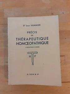 Dr Léon Vannier - précis de thérapeutique Homéopathique - G. Doin & Cie (1961) - Imagen 1 de 4