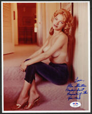 Ellen Stratton SIGNED 8x10 Photo PMOY 1960 Playboy Playmate PSA/DNA AUTOGRAPHED