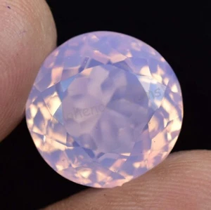 Natural Pink Opal 12.00 Ct Round Certified Unheated Welo Australian Gemstone - Picture 1 of 6