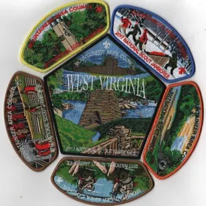 National Scout Jamboree Mountaineer Area Council 2017 conjunto de 6 piezas JSP - Imagen 1 de 1