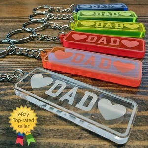 ❤️DAD❤️ BEST KEYRINGS Fathers Day DAD FATHER GIFT LOVE MAN MEN ⭐⭐⭐⭐⭐ - Picture 1 of 19