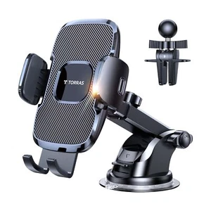 TORRAS [Ultra-Durable] Cell Phone Holder for Car, Universal Car Phone Holder ... - Picture 1 of 7