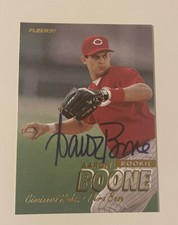 1997 Fleer Aaron Boone #754 RC Cincinnati Reds - SIGNED AUTOGRAPH 