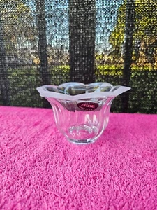 PartyLite 24% Lead Crystal Votive Candle Holder P7267 Summer Blossom Holder - Picture 1 of 5