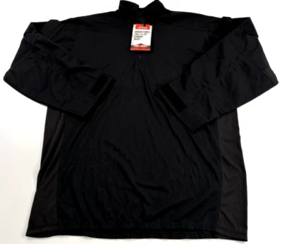 NWT 2XL REG TRU-SPEC MENS URBAN FORCE 1/4 ZIP COMBAT LONG SLEEVE SHIRT 2576 BLK - Image 1 of 2