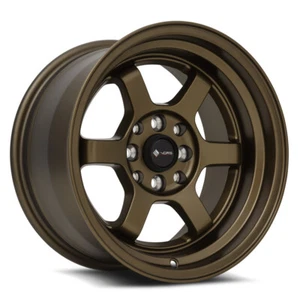15x8 Vors TR7 4x100,4x114.3 +0 Bronze Wheels (Set of 4) - Picture 1 of 3