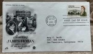 US First Day Cover 1981 Honoring James Hoban Architect Of The White House - Picture 1 of 3
