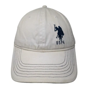 U.S. Polo Assn. Slideback Hat White Cream One Size Adjustable Embroidered - Picture 1 of 9