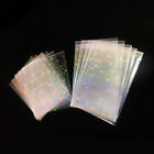 50pcs Trading Card Sleeves Star Holographic Photo Bag Postcard Protector Bags