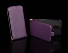 Pochette Eco Cuir Etui Flip Housse Coque A Clapet Violet Pour Nokia Lumia 530