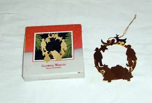 1988 Hallmark Keepsake Ornamento - Corona Brillante - Latón Dimensional - Nuevo - Imagen 1 de 5