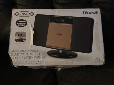 Jensen JBS-300CB Black AM/FM Stereo Wall Mountable Bluetooth CD Music System - Image 1 of 3